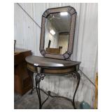 Ornate Entry Table & Mirror