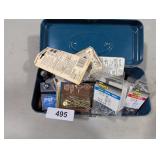 Small Metal Tool Box w/ Rivet Tool, Rivets &