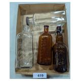 Assorted Glass Bottles