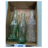 (2) Coca-Cola Bottles & Other Glass Bottle