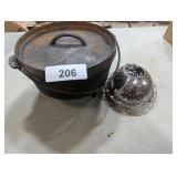 Cast Iron Dutch Oven w/ Lid &
