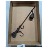 Cast Iron Balancing Beam Scale w/ Hooks