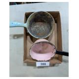 (2) Enamelware Pans