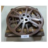 Vintage Movie Reels & Movie Reel Shipping Box
