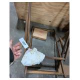 Lounge Chair Wood Frame (No Material), Apron &