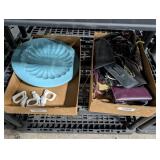 Assorted Glasses, Napkin Rings, & Bowl