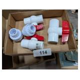 (3) Plastic PVC Ball Valves &