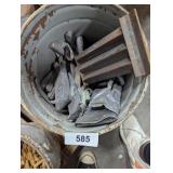 Bucket of Lead Pieces & Other