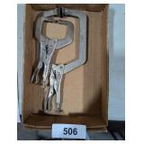 (2) Vice Grip Locking C-Clamps