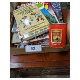 Assorted Books & (1) Folgers Coffee Puzzle