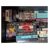 Styrofoam Container w/ Lid + Assorted VHS Tapes