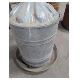 Galvanized Chicken Feeder
