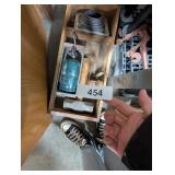 Wooden Drawer w/ Goldenrod Oil Can, +