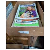 Assorted Magazines & Small Metal Tray