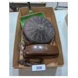 Vintage Telephone, Enamelware Dustpan, & Other