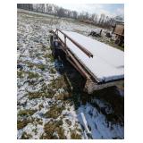 Double Axle Flatbed Trailer w/ Wood Bottom -