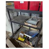 Metal Rolling Cart - No Contents