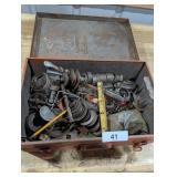 Metal Box w/ Washers, Bolts & Nuts