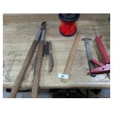 Hedge Trimmers, Weedeater String, Caulk Gun &