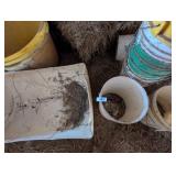 Assorted Buckets & Feeder