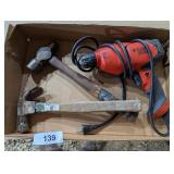 Black & Decker Drill & (2) Hammers