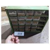 Metal & Plastic Organizer w/ Contents