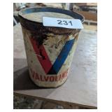 Vintage Valvoline Grease Can