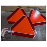 (3) Metal Slow Moving Vehicle Signs