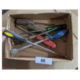 Screwdrivers & (3) Pairs of Tin Snips