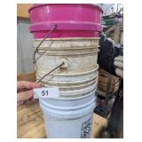 (5) Plastic Buckets