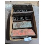 (4) Small Metal Boxes w/ Contents