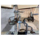 Wood Drawing Knife, (2) Hand Drills &