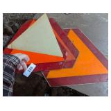 (3) Metal Slow Moving Vehicle Signs