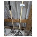 (2) Metal Rakes