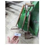 Potato Fork, Shovel & Weed Wacker