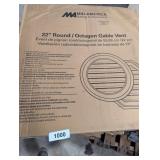 22" Octagon Clay Cable Vent