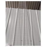 12ft x 12in White Wire Shelving