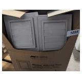 (4) Square Exhaust Vent - Gray - NIB