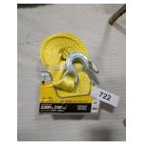 3000lb Tow Strap w/ Hook Ends