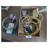 Roll of Wire, Scraper, Brush, and Other