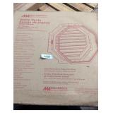 22" Mid America Octagon Gable Vent - Gray - NIB