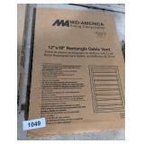12" x 18" Mid America Rectangular Gable Vent -