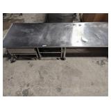 Stainless Steel Rolling Table w/ Drawers