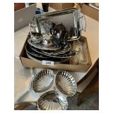 Silver Tone & Other Serving Pieces