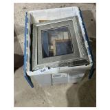 Tote w/ Hinged Lid + Assorted Picture Frames &