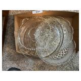 Glass Platters, One is Candlewick