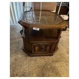 Wicker Inlaid End Table