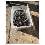 Tote w/ Lid + Electrical Cords