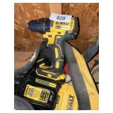 Dewalt 20v Battery Op Drill + (2) Batteries &
