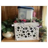 Artificial Floral, Ceramic Flower Pot &